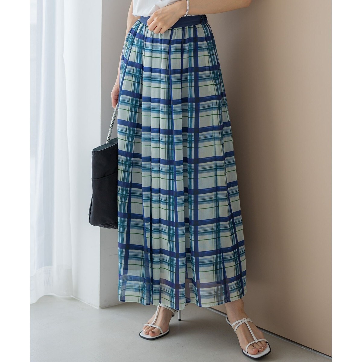 【大きいサイズ】23区　オーナメントプリント ギャザースカート オーナメントプリント ギャザースカート / 23区 | ファッション