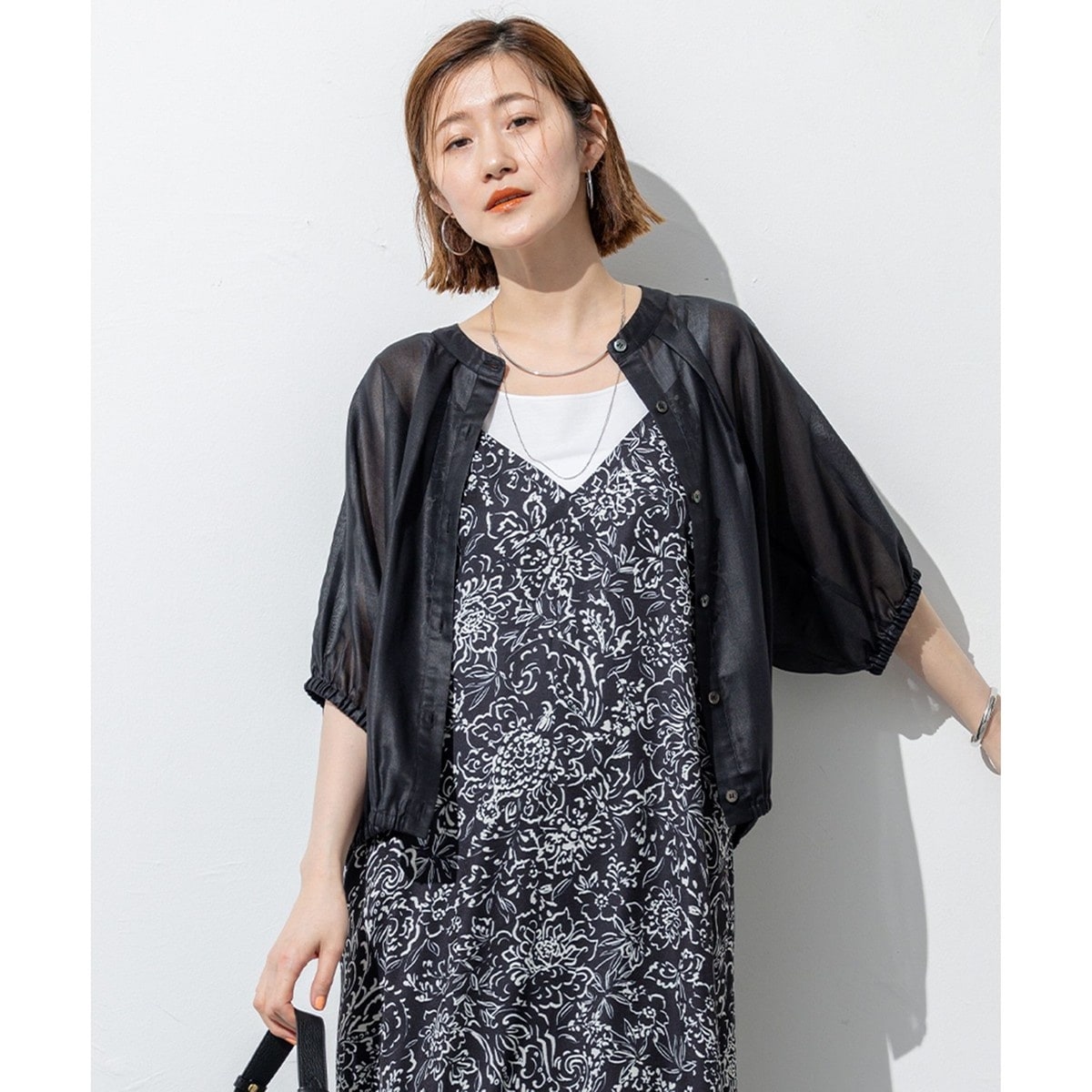 【洗える】ソフトシアーフィルム コンパクト ブラウス