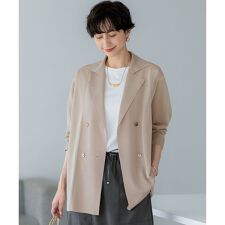 ダブルブレスト テーラードジャケット ベージュqvcで購入 ダブル 