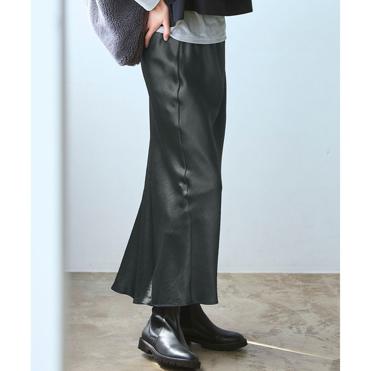 【美品】23区　24SS フレンチペイズリーデシン ティアードスカート　洗える 杏さん着用/洗える】フレンチペイズリーデシン ティアード