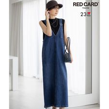 【RED CARD TOKYO×23区】デニム サロペット ワンピース