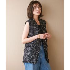 【GLOW10月号掲載】GIOLICA オータム ツイード ジレ