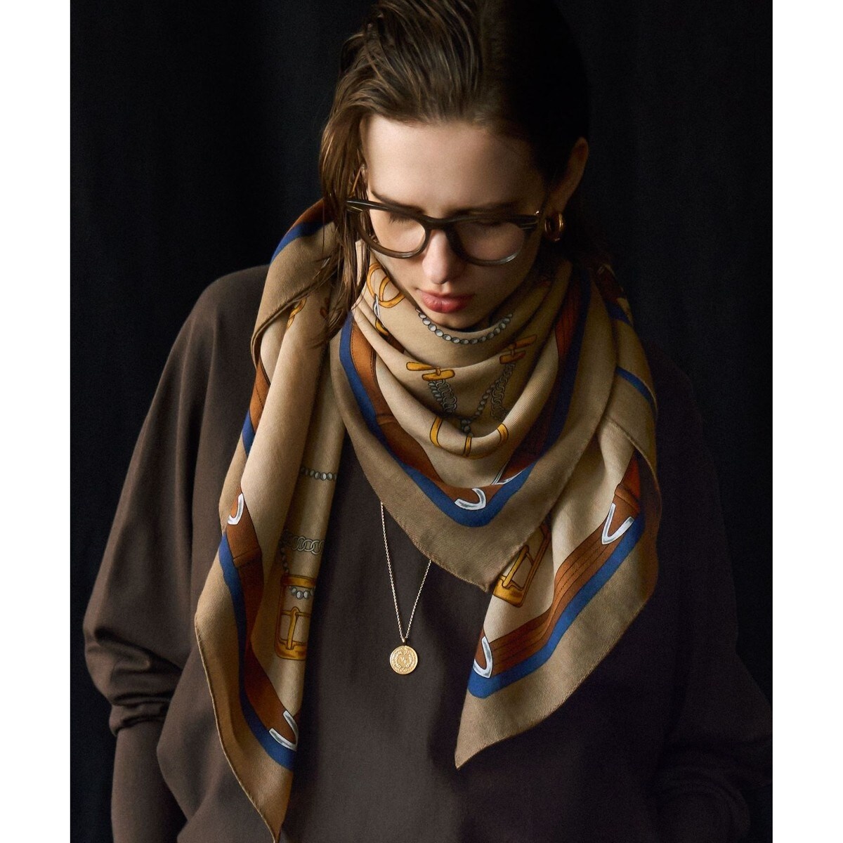 好評につき追加予約/Oggi10月号掲載】ウール カシミヤ ストール | 23区