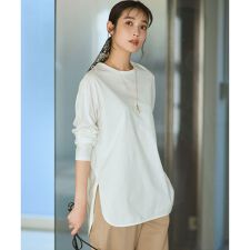 【大好評素材/洗える】コットンベアジャージー ロング Tシャツ