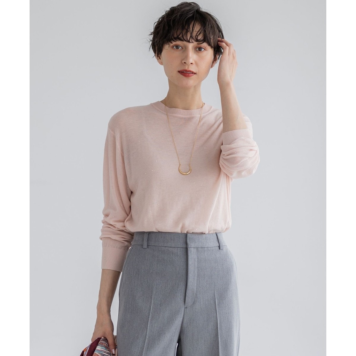 洗える】エンブロイダリーニット | 23区(23KU) | マルイウェブチャネル