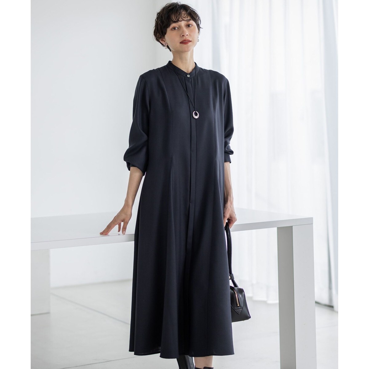 セットアップ対応・洗える】セラテリーダブルクロス ワンピース | J