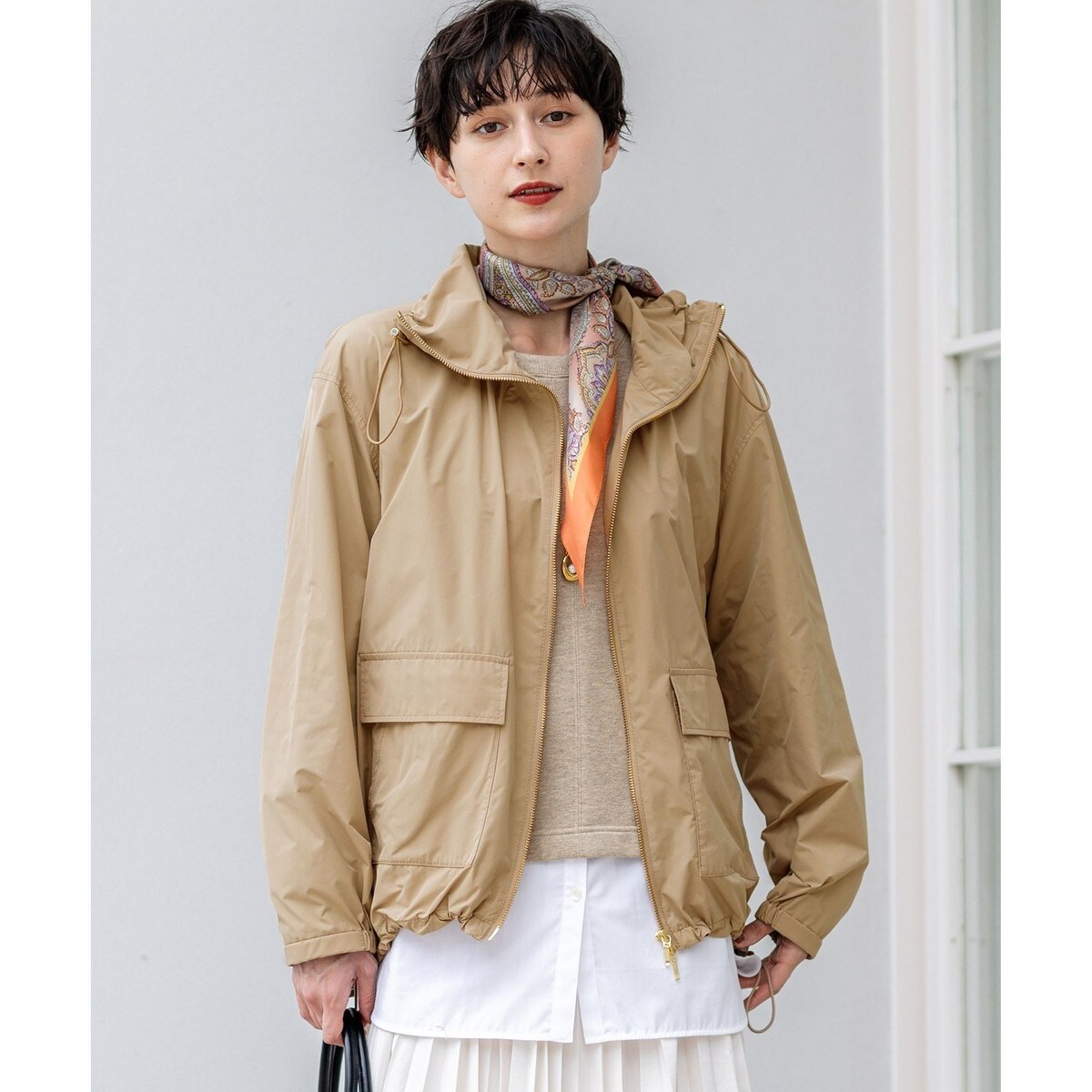 Spick and span 撥水フーデッドダウンコート　ベージュ38 Spick & Span（スピックアンドスパン）の「《追加》撥水