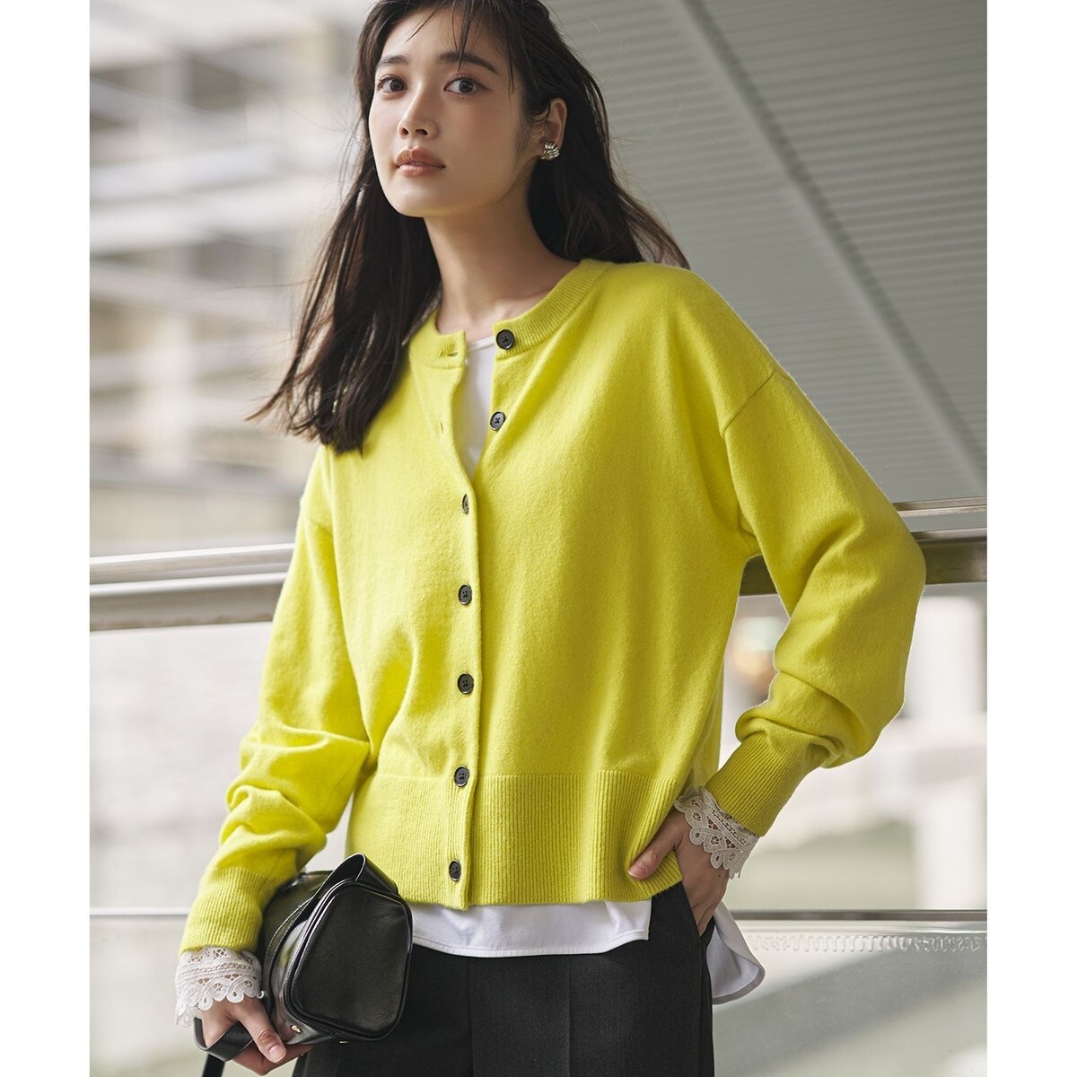 洗える】テンセルストレッチ Vネック カーディガン | 23区(23KU