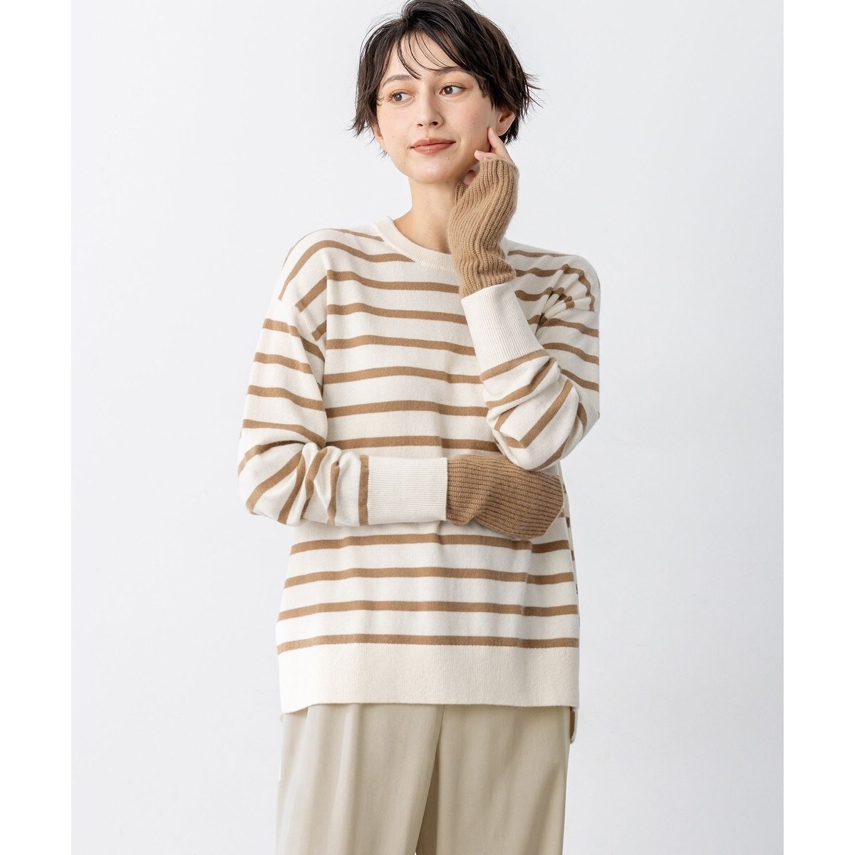 SLOW/一部店舗限定】ニットトータル ハーフジップ ニット | 23区(23KU