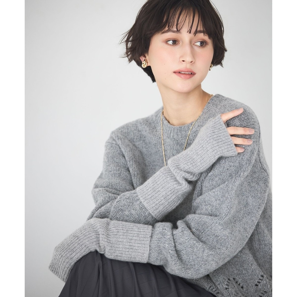 見上愛さん着用/洗える】ピュアカシミヤ アームウォーマー | 23区(23KU