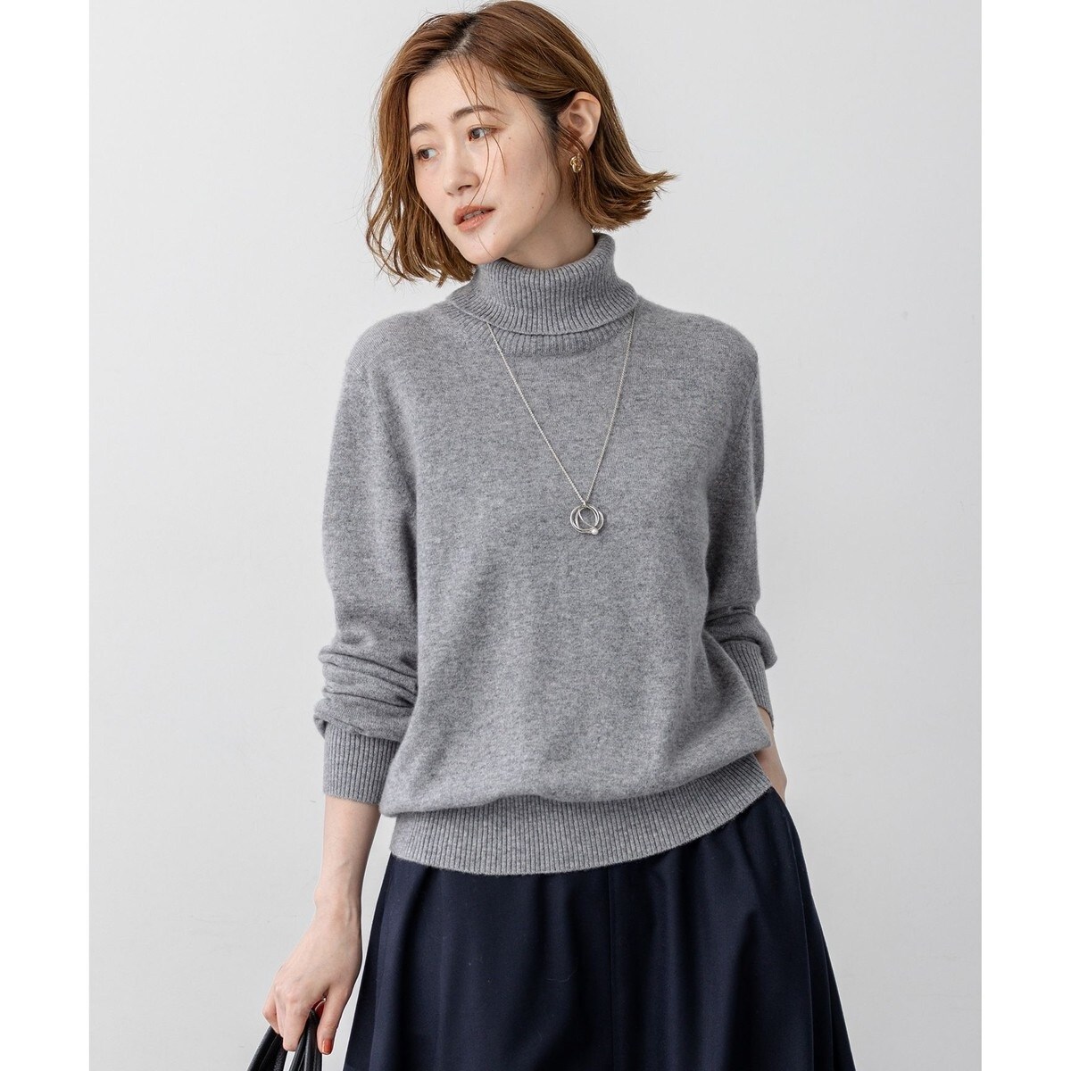 今期レーヨンポリエステルストレッチ プルオーバー ニット 新色追加／VERY5月号掲載】レーヨンポリエステルストレッチ