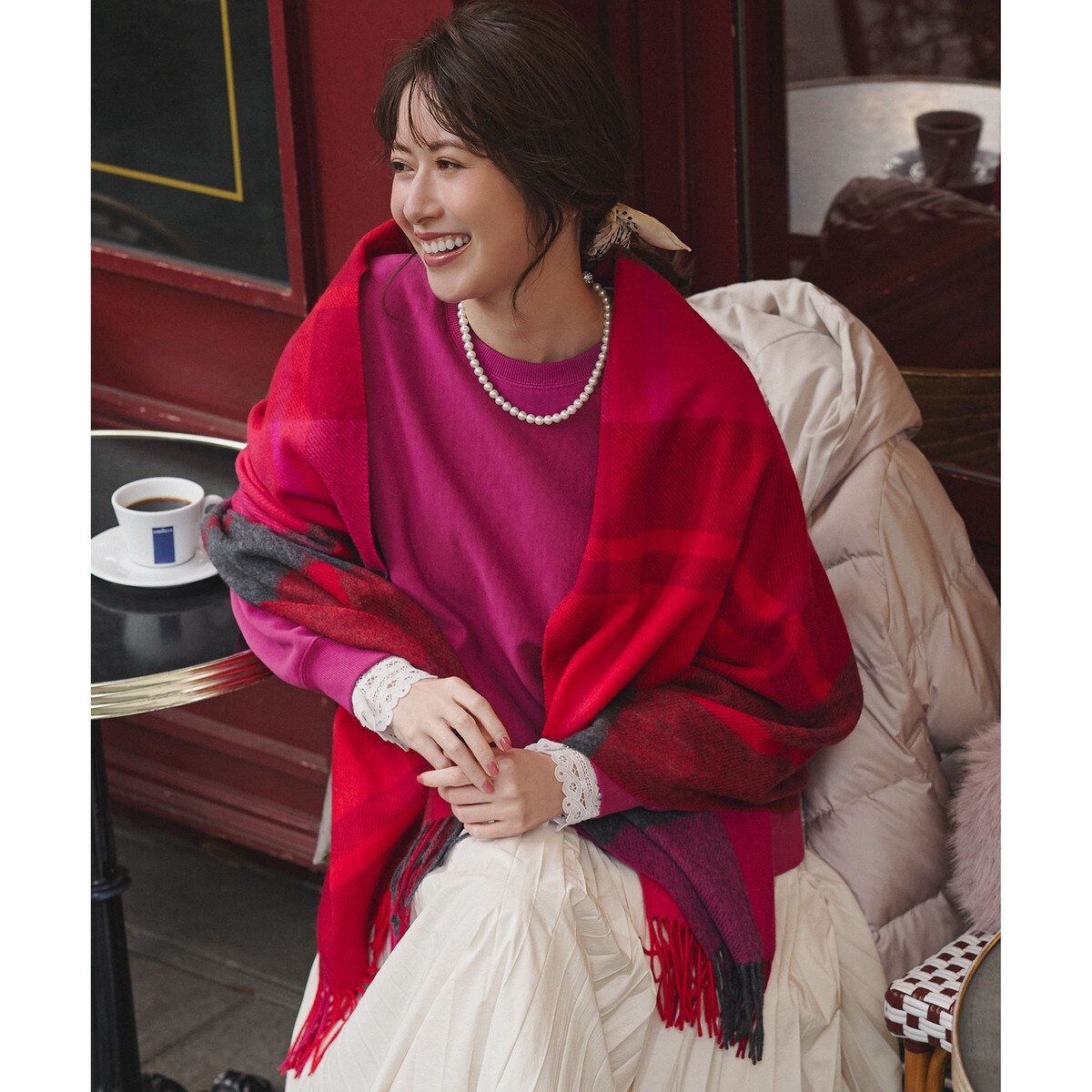 BEGG＆CO/ベグアンドコー 】 ラムウール アンゴラ混ストール | イエナ