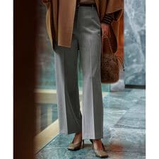 【滝沢眞規子さん着用/VERY掲載】TRストレッチギャバ ワイド パンツ