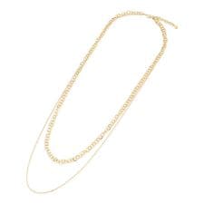 リングチェーン 2連 ネックレス