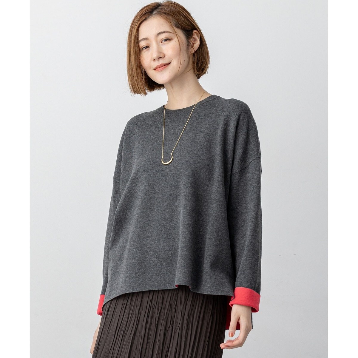 洗える】ダブルフェイス プルオーバー ニット | 23区(23KU) | マルイ