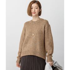 【洗える】マーブルルレックスリリー バルキーニット