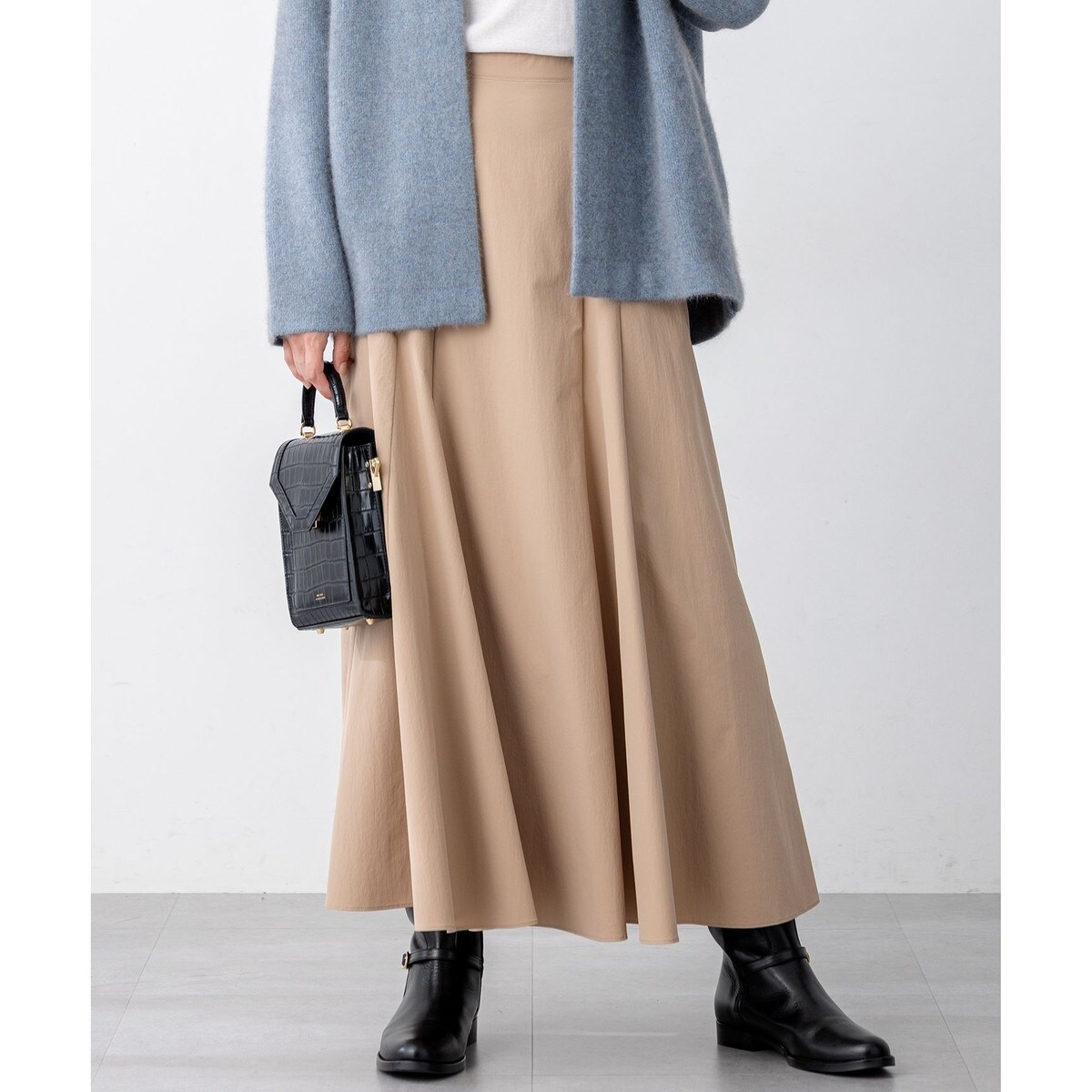 洗える】23区DENIM ベルベットストレッチ Aライン スカート | 23区