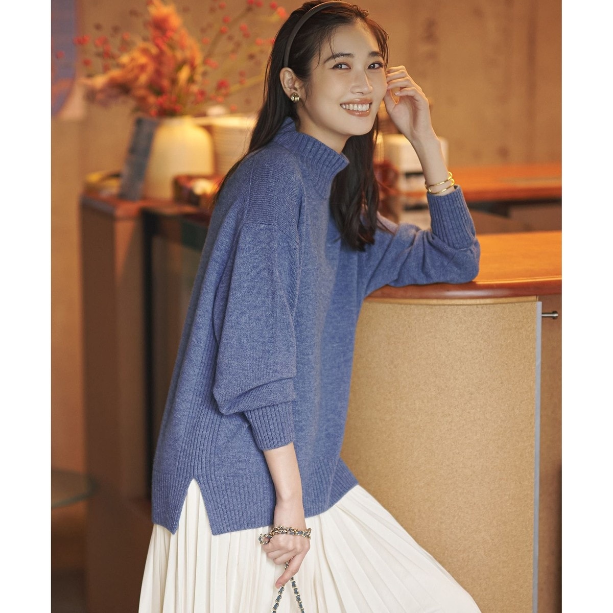 SLOW/一部店舗限定】ニットトータル ハーフジップ ニット | 23区(23KU