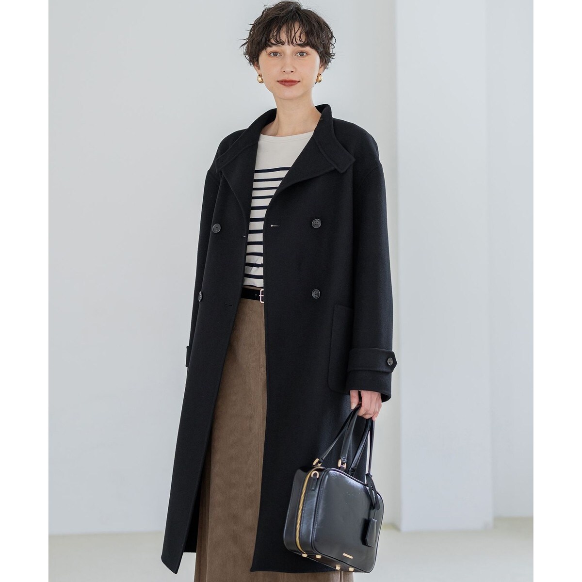 ウールアンゴラビーバー フーデッド コート | 23区(23KU