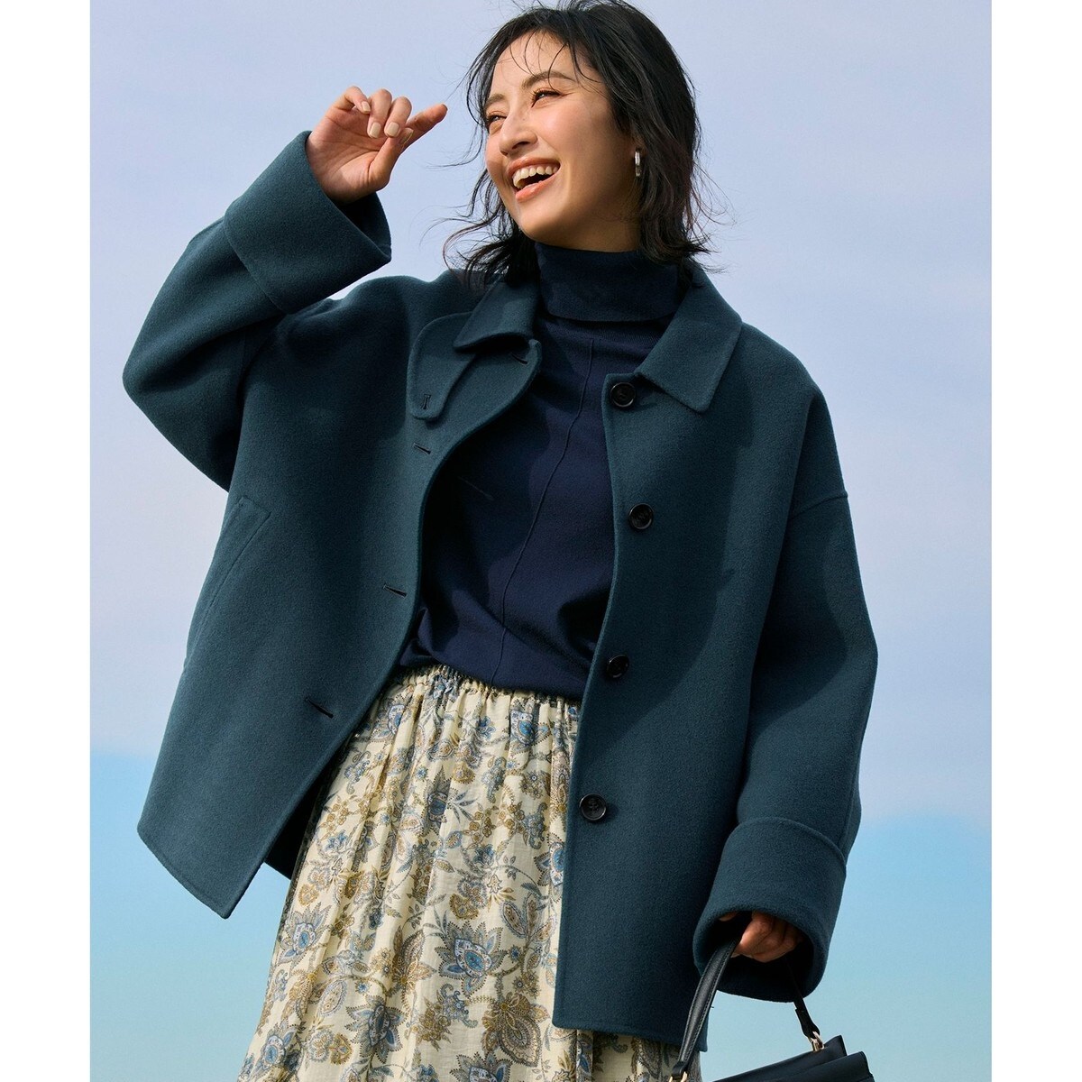 カシミヤ混リバービックショールコート | アルアバイル(allureville