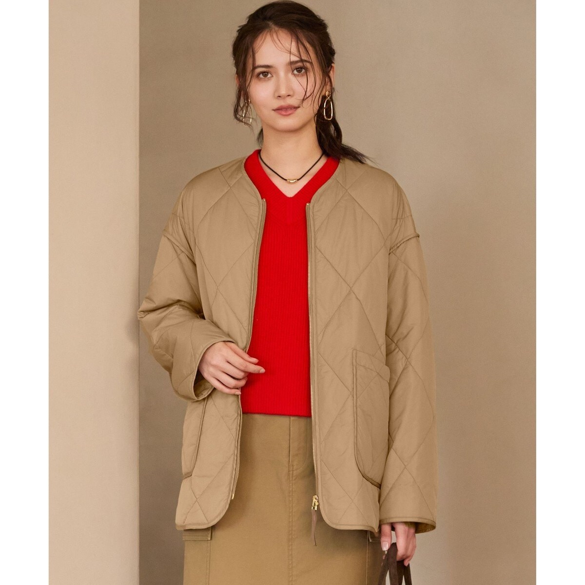 2WAY】ショートリバーダウン | カリテ(qualite) | マルイウェブチャネル