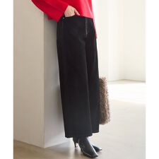 【SLOW/一部店舗限定】フロッキーデニム ワイドパンツ