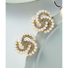 【VERY掲載】パールビジュー イヤリング