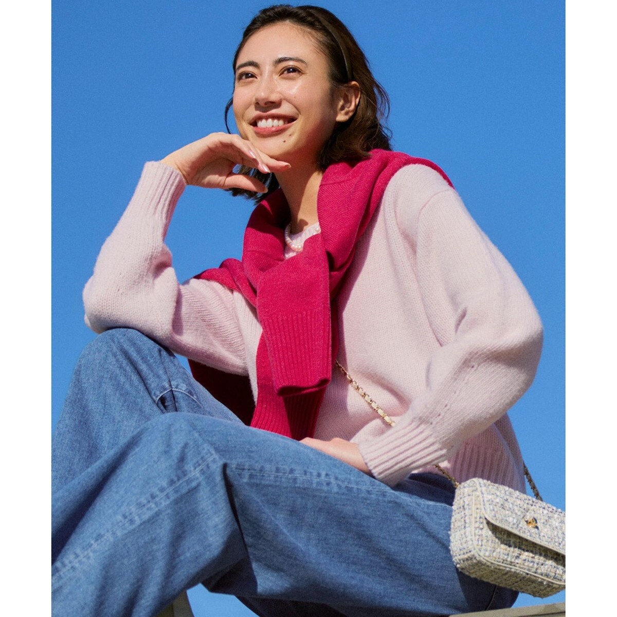 GISELe掲載】ウールカシミヤ パフスリーブ ニット | 23区(23KU