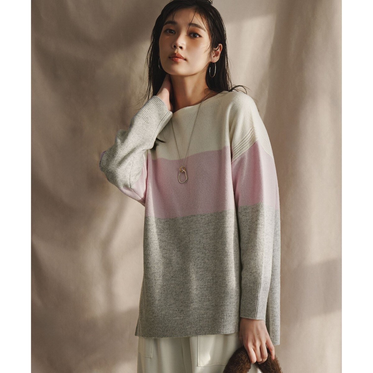 洗える】ウーステッドウール ポロニット | 23区(23KU) | マルイウェブ