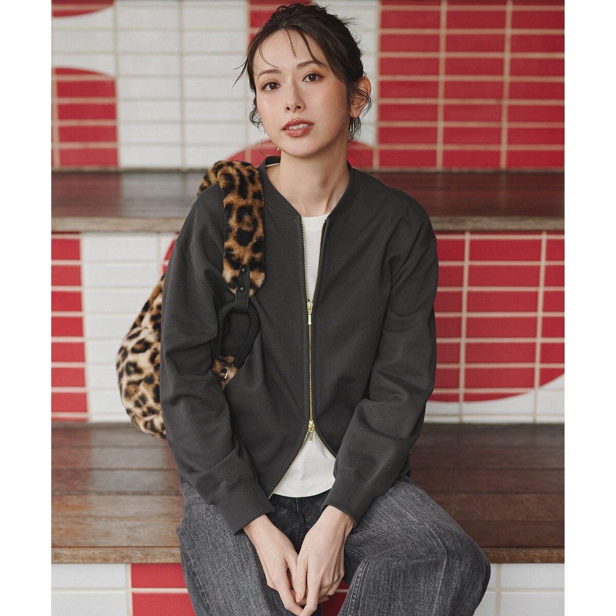 SLOW/一部店舗限定】ループニードル ボア ブルゾン | 23区(23KU