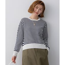 【Oggi掲載】コットンギマ クルーネック ニット