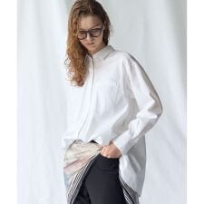 【Oggi掲載・見上愛さん着用】CANCLINI シャーティング ルーズフィットシャツ