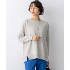 コットンポリエステルストレッチ オーバーサイズ ニット