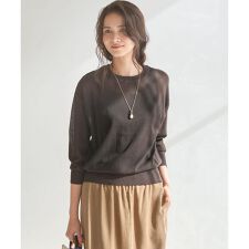 【SLOW/一部店舗限定】シアー プルオーバー ニット