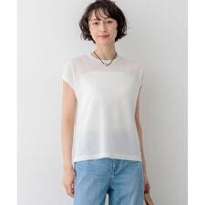 シャイニーシアー ノースリーブ ニット