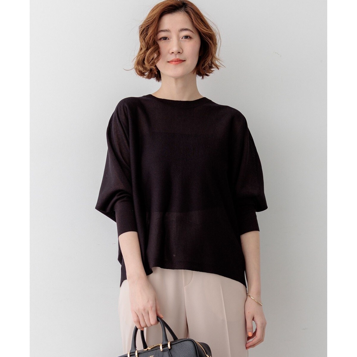 シャイニーシアー ドルマン ニット