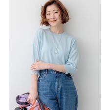 【見上愛さん着用】キュプラコットン プルオーバー ニット