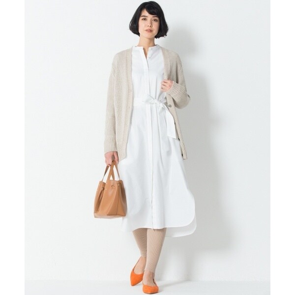 23区 【洗える】Canclini シャツワンピース　ホワイト 23区 【洗える】Canclini シャツワンピース ホワイト - メルカリ
