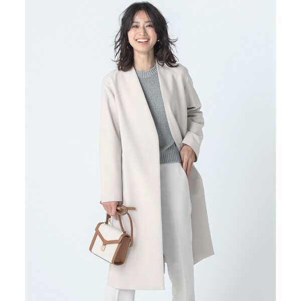 グロッシーダブルクロス Vカラーコート | 23区(23KU) | マルイウェブ