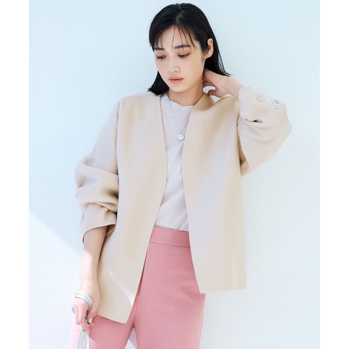 23区　MANTECOリバー ショート コート 23区 - タグ付 中村アン着用23区 MANTECOリバー ショート コート