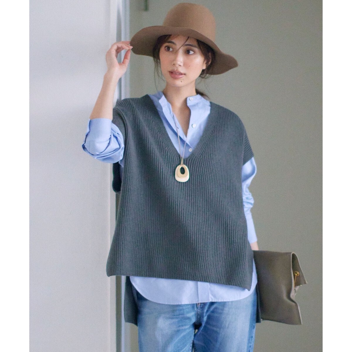 23区 - 【たま】新品♪  23区 ライトウールバルキー ニット ベスト WEB限定】ライトウールバルキー ニット ベスト | 23区(23KU