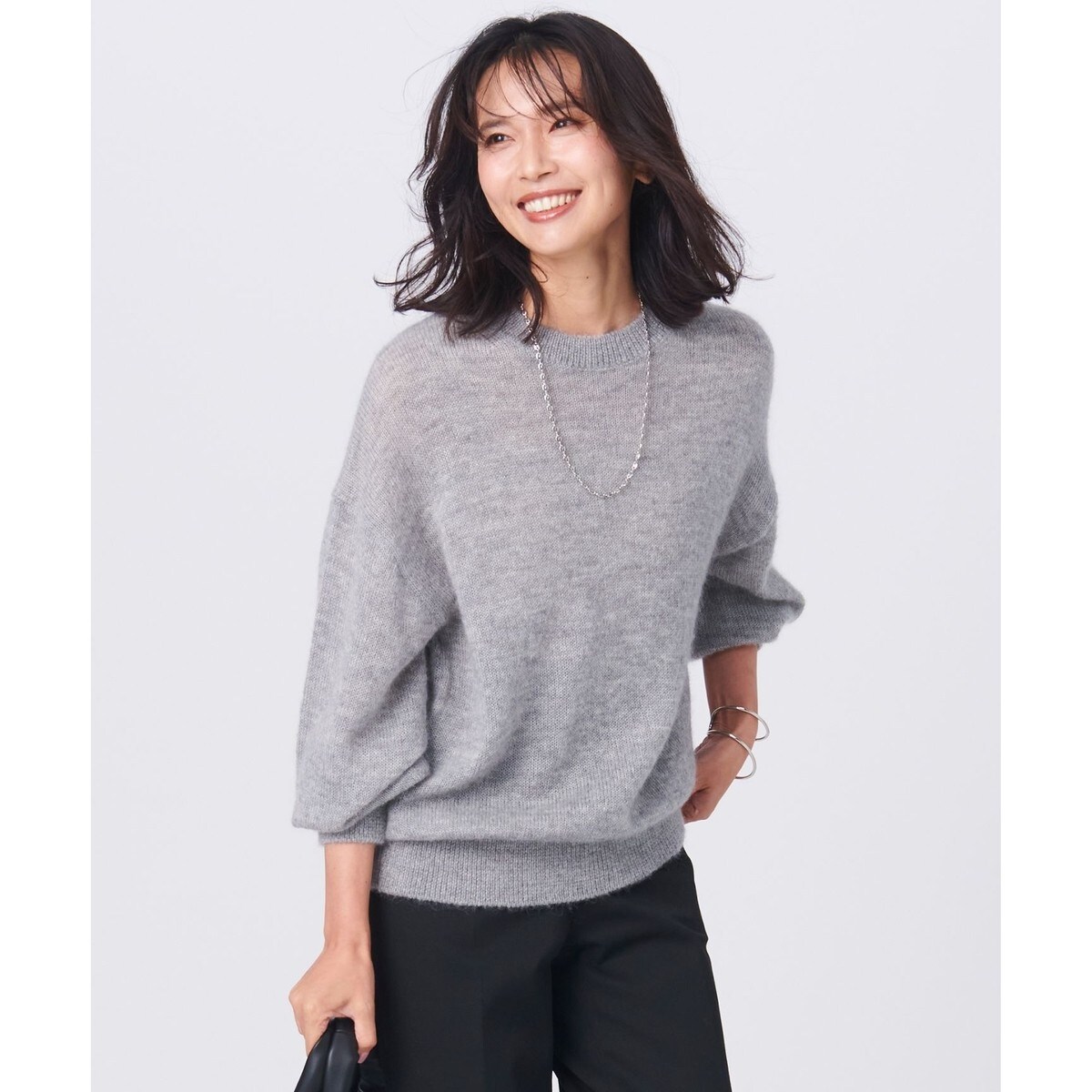 ファインモヘヤ クルーネック プルオーバー | 23区(23KU) | マルイ