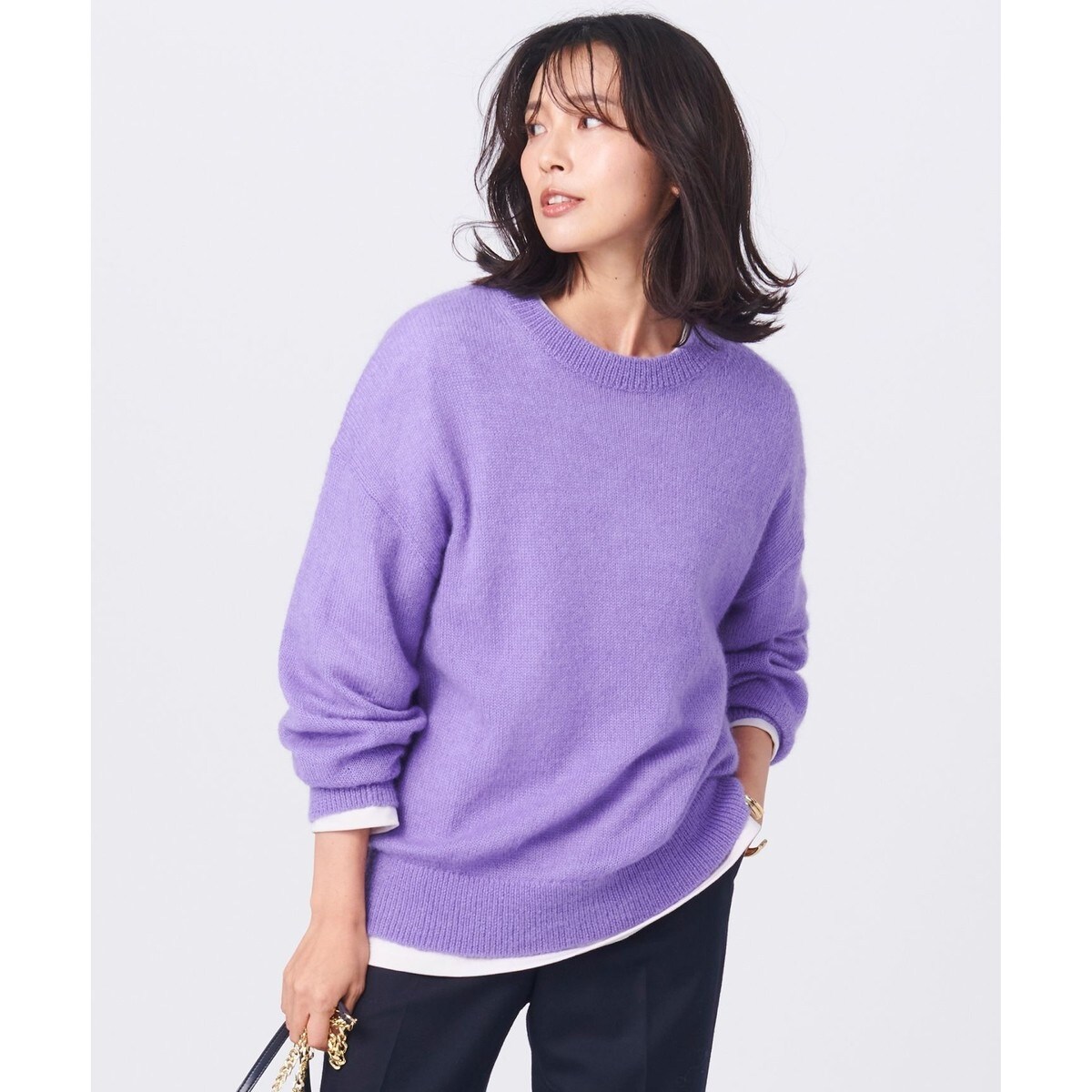 ファインモヘヤ クルーネック プルオーバー | 23区(23KU) | マルイ