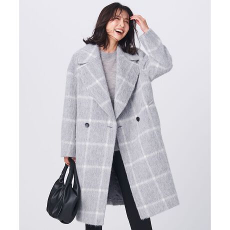 MANTECO シャギーチェック コート | 23区(23KU) | マルイウェブチャネル 