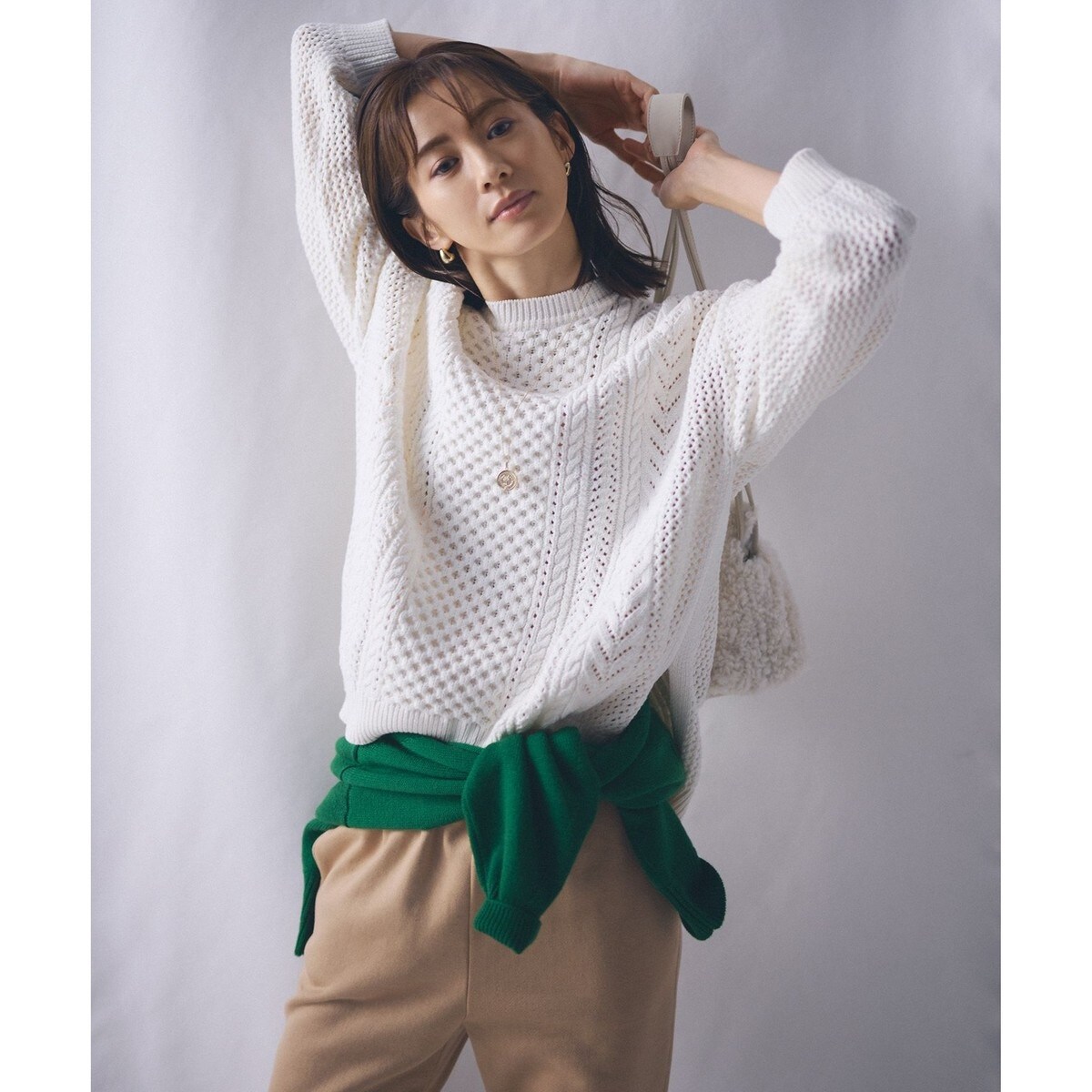 本日限定価格⭐️23区⭐️新品タグ付⭐️ミドルウーステッドウール プルオーバー ミドルウーステッドウール プルオーバー | 23区(23KU) | マルイウェブ