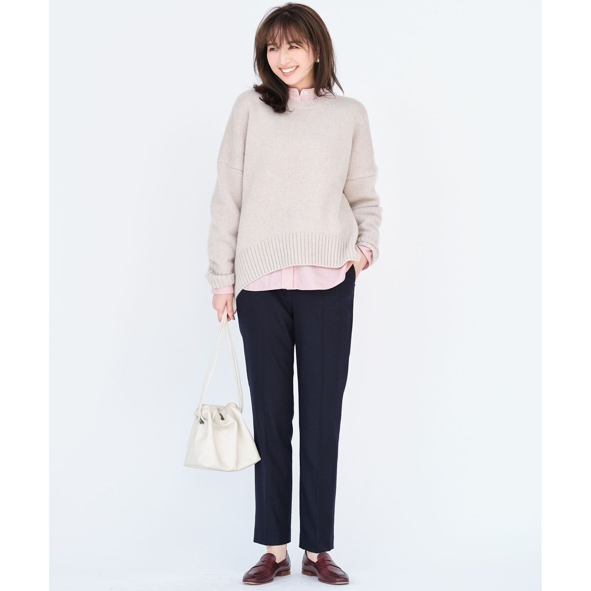 23区 ウールカシミヤブレンドバルキー エディターズ 3点セット ONWARD MAG】ウールカシミヤブレンドバルキー エディターズ