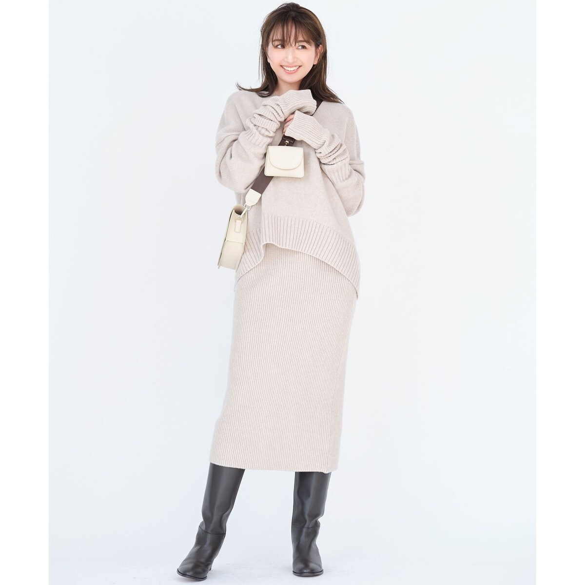 23区 ウールカシミヤブレンドバルキー エディターズ 3点セット ONWARD MAG】ウールカシミヤブレンドバルキー エディターズ