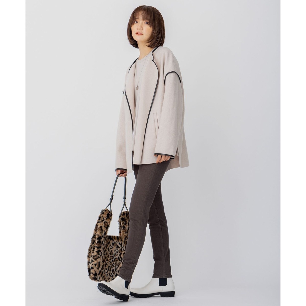 コンプレストパイル ショートアウター | 23区(23KU) | マルイウェブ