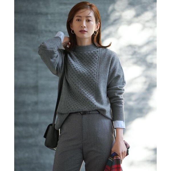 23区　洗えるウールカシミヤブレンドチュニックニット　サイズ38 新品未使用 洗える】ウールカシミヤブレンド チュニック ニット | 23区(23KU