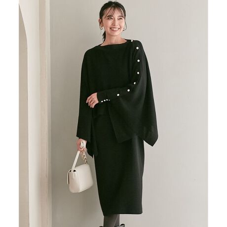 CLASSY.1月号掲載】ウールブレンド パール ニットワンピース | 23区 